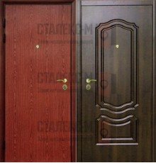 Металлическая дверь МДФ - Ламинат -6
